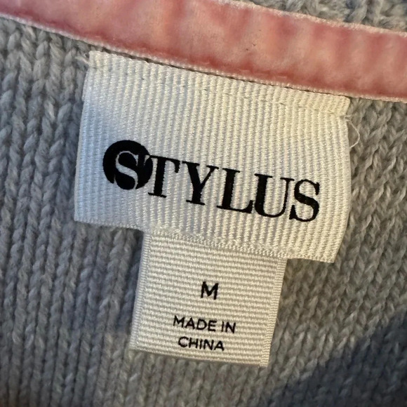 Stylus Crew Neck Gray Sweater - Picture 3 of 7